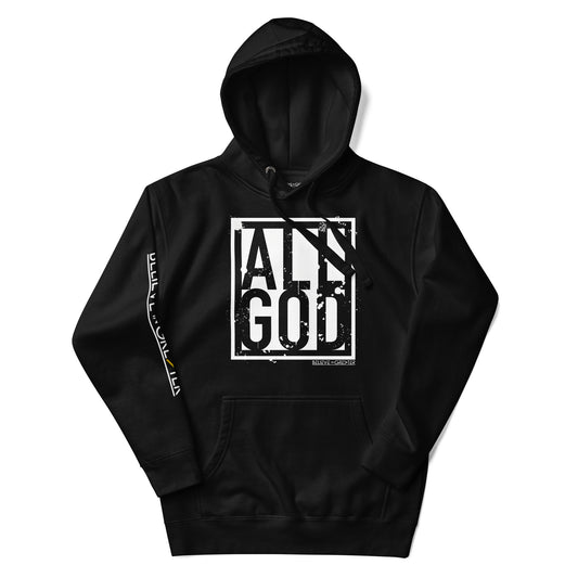 All God Limited Ed Black + White Unisex Hoodie