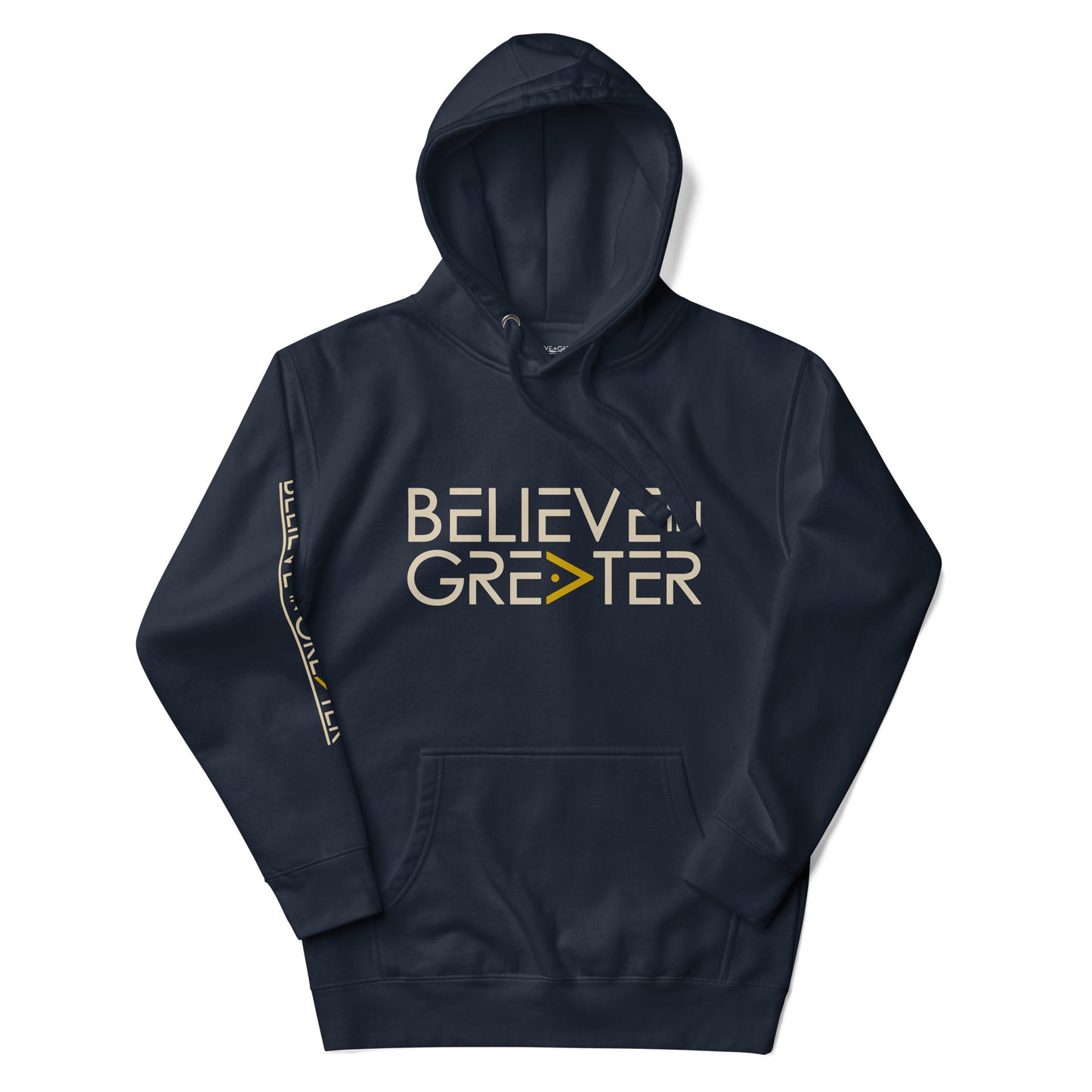 Believe in Greater Navy & Cream Unisex Hoodie