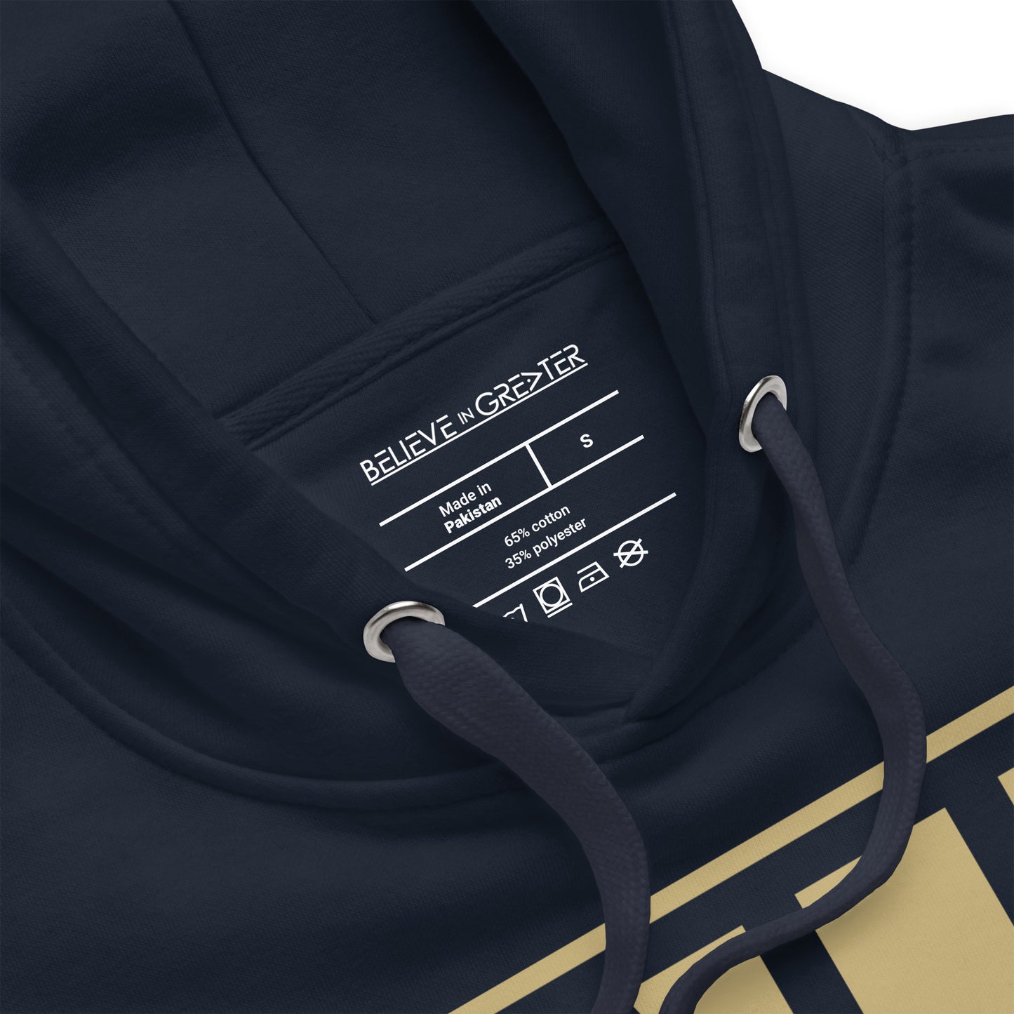 All God Navy and Khaki Unisex Hoodie
