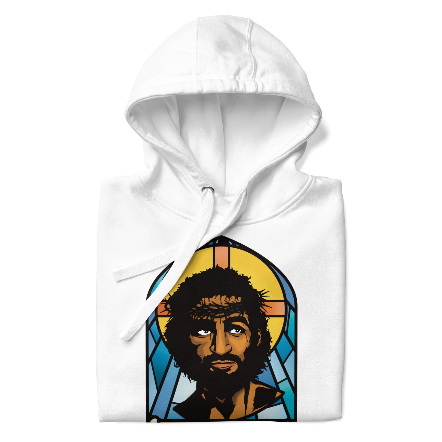 Revolutionary Stained Glass White Unisex Hoodie