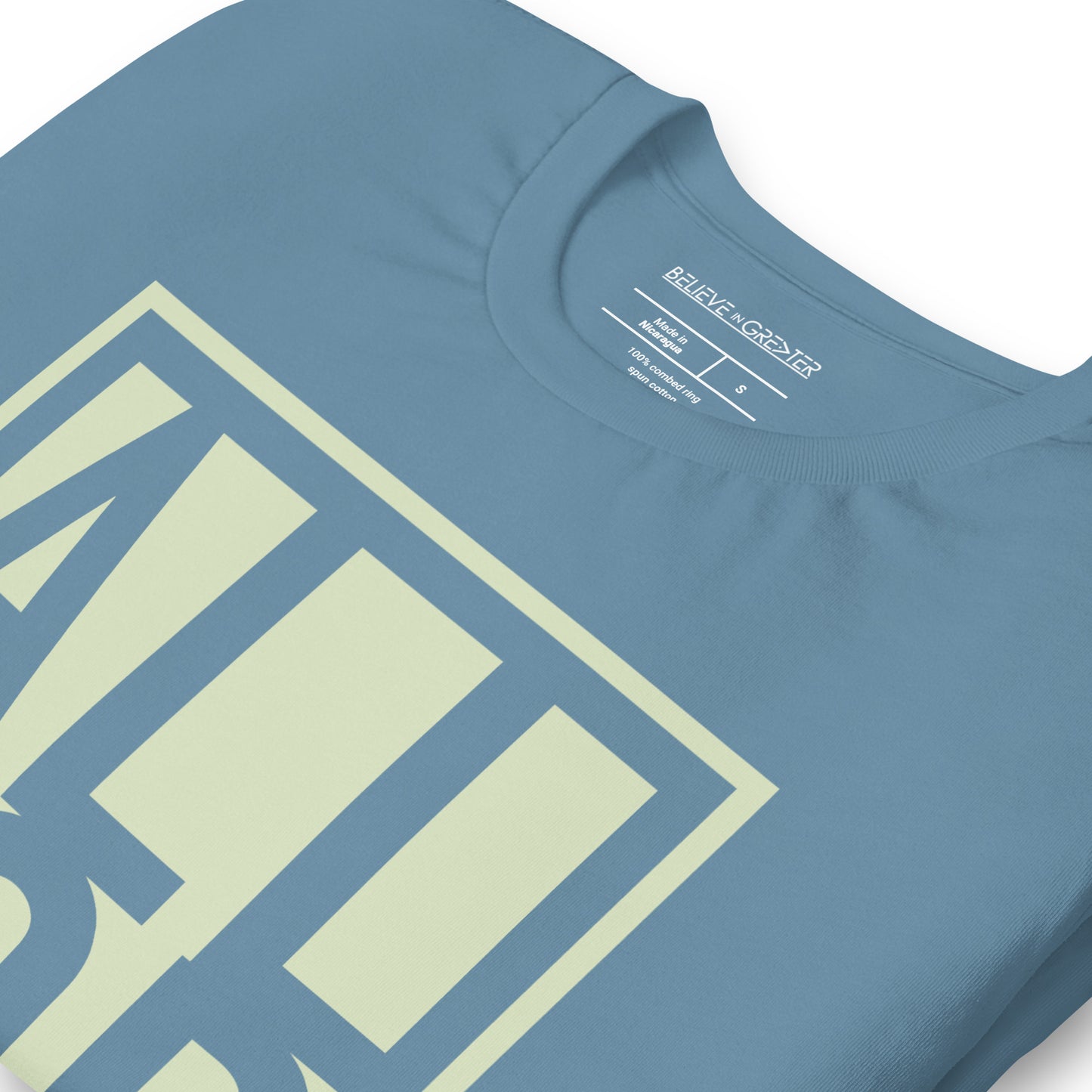 All God Steel Blue and Peacock Unisex Tee