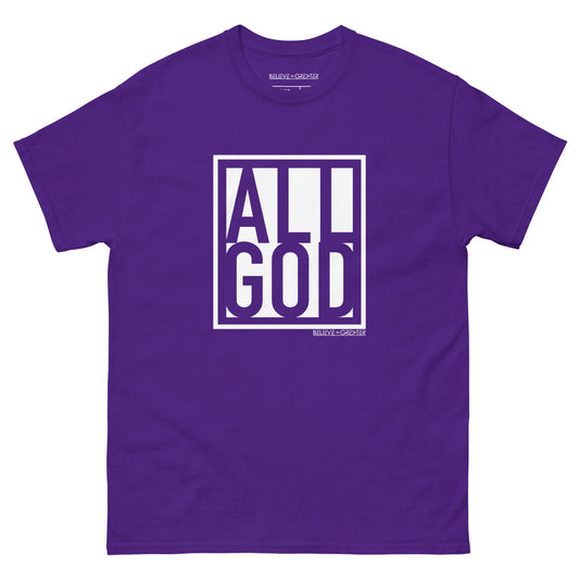 All God Purple & White Unisex Tee