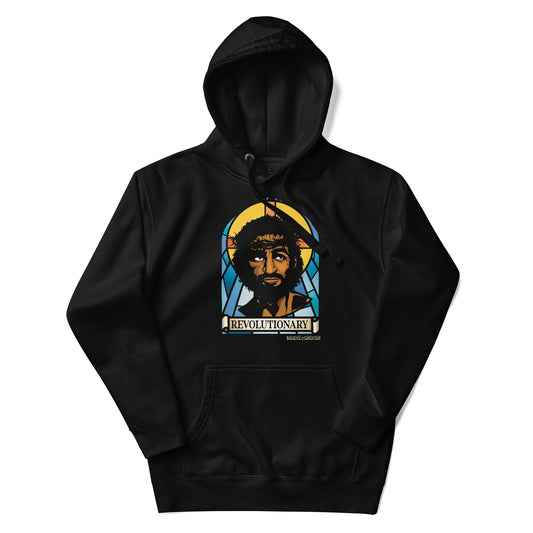 Revolutionary Stained Glass Black Unisex Hoodie