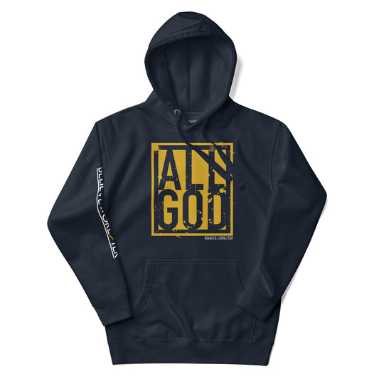 All God Navy & Gold Unisex Hoodie