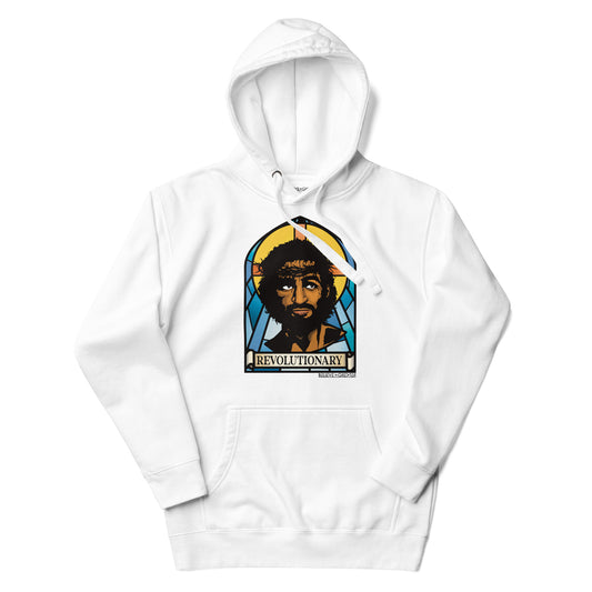 Revolutionary Stained Glass White Unisex Hoodie