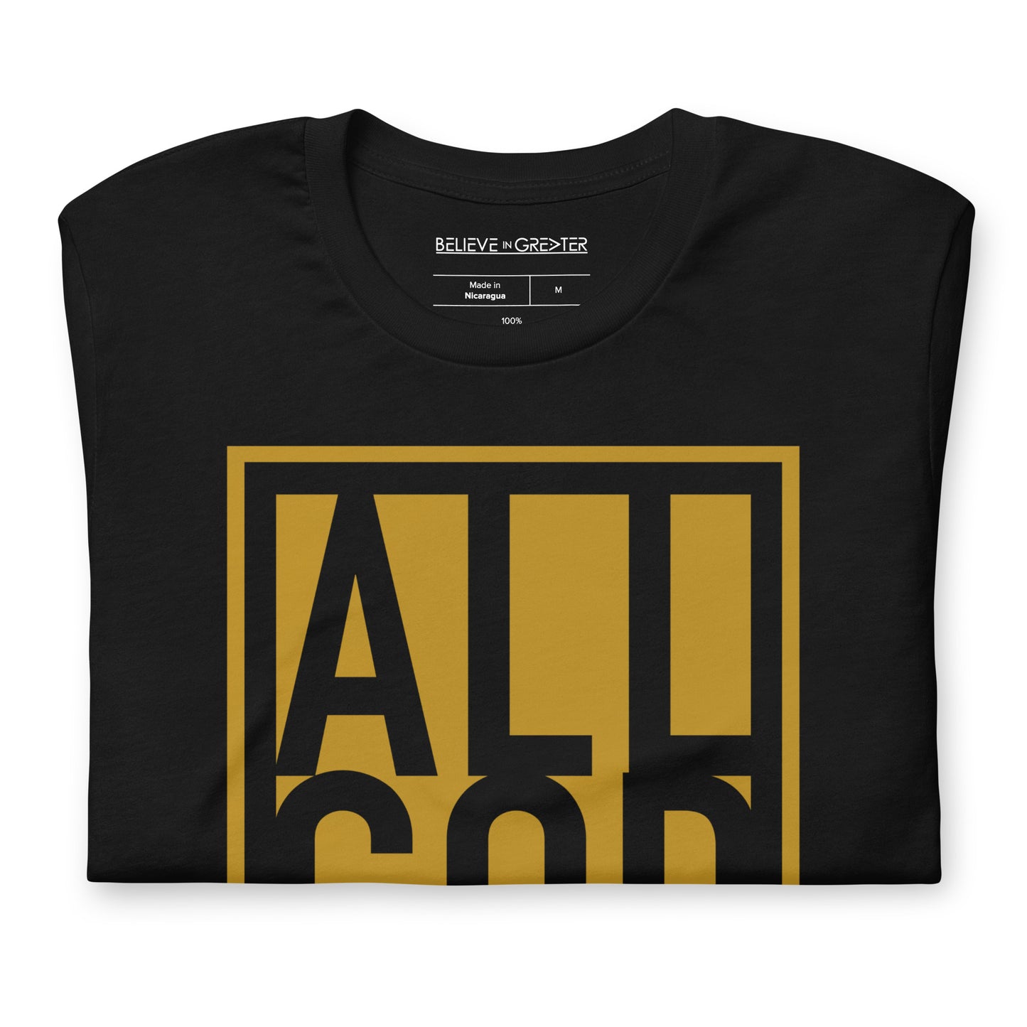All God Black and Gold Unisex Tee