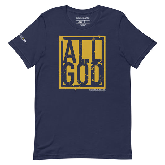 All God Navy and Gold Limited Ed Unisex Tee